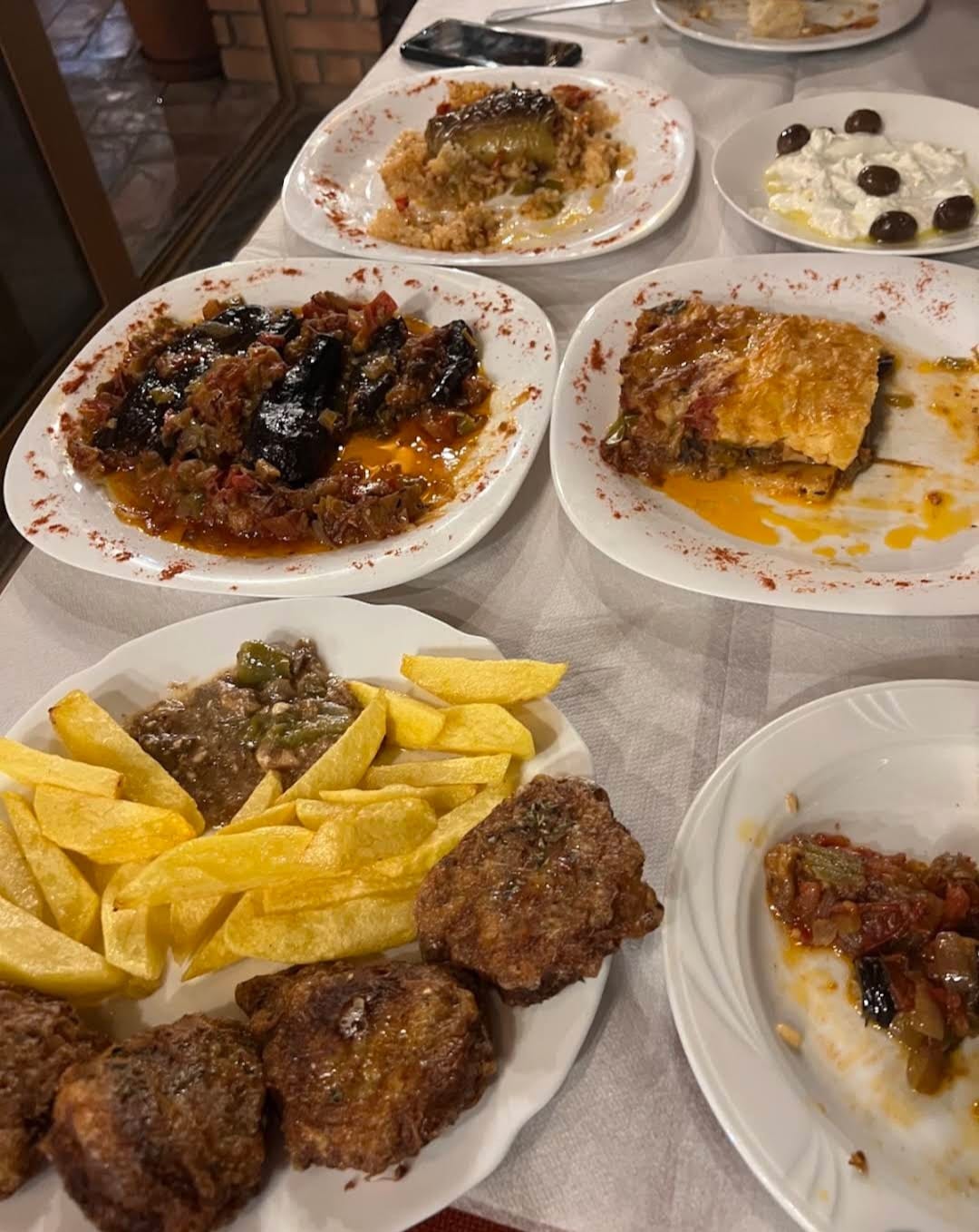 A spread of homemade dishes