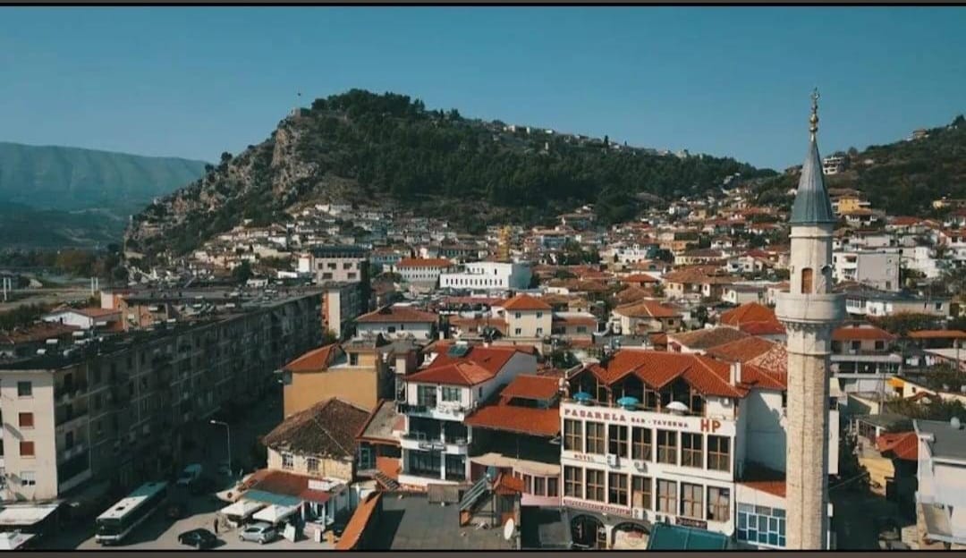 View over the old town of Berat, Albania